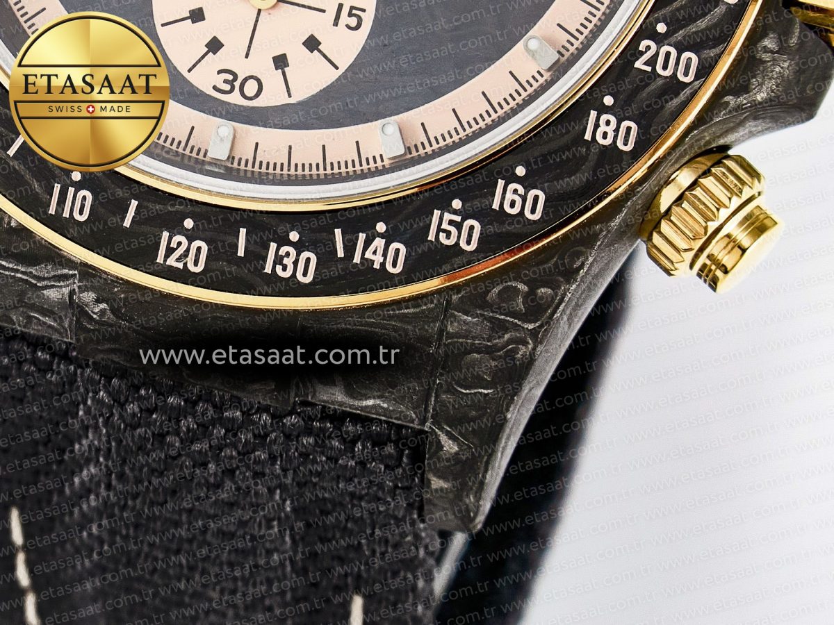 Daytona DIW Carbon Case DIWF Edition Carbon/Cream Dial on Black Nylon Strap A7750 - Görsel 14