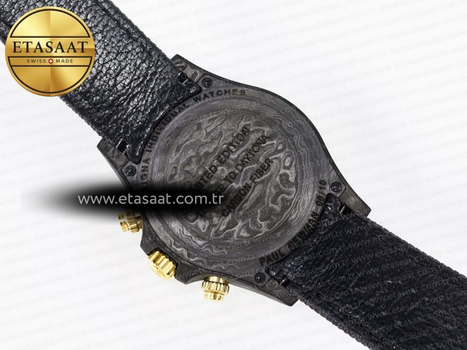 Daytona DIW Carbon Case DIWF Edition Carbon/Cream Dial on Black Nylon Strap A7750 - Görsel 18