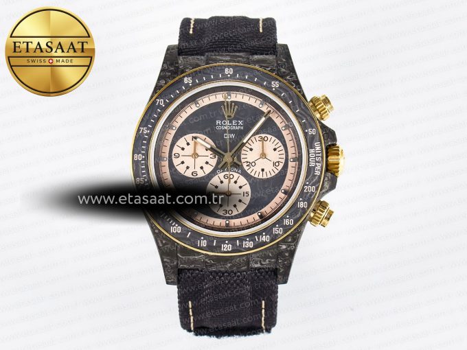 Daytona DIW Carbon Case DIWF Edition Carbon/Cream Dial on Black Nylon Strap A7750 - Görsel 3