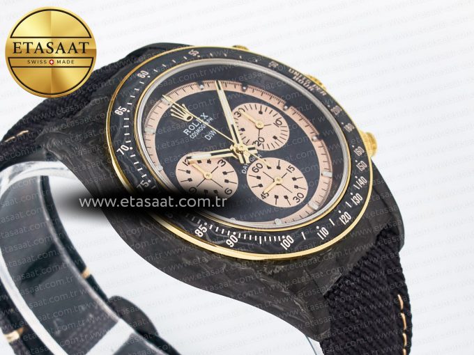 Daytona DIW Carbon Case DIWF Edition Carbon/Cream Dial on Black Nylon Strap A7750 - Görsel 7