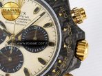 Daytona DIW Carbon Case DIWF Edition Cream/Brown Dial on White Nylon Strap A7750 - Görsel 12