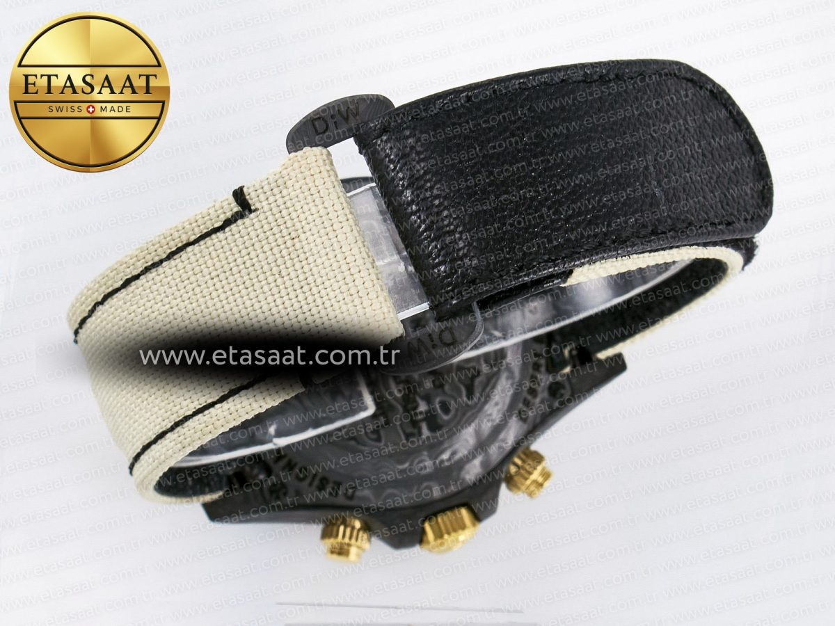 Daytona DIW Carbon Case DIWF Edition Cream/Brown Dial on White Nylon Strap A7750 - Görsel 17