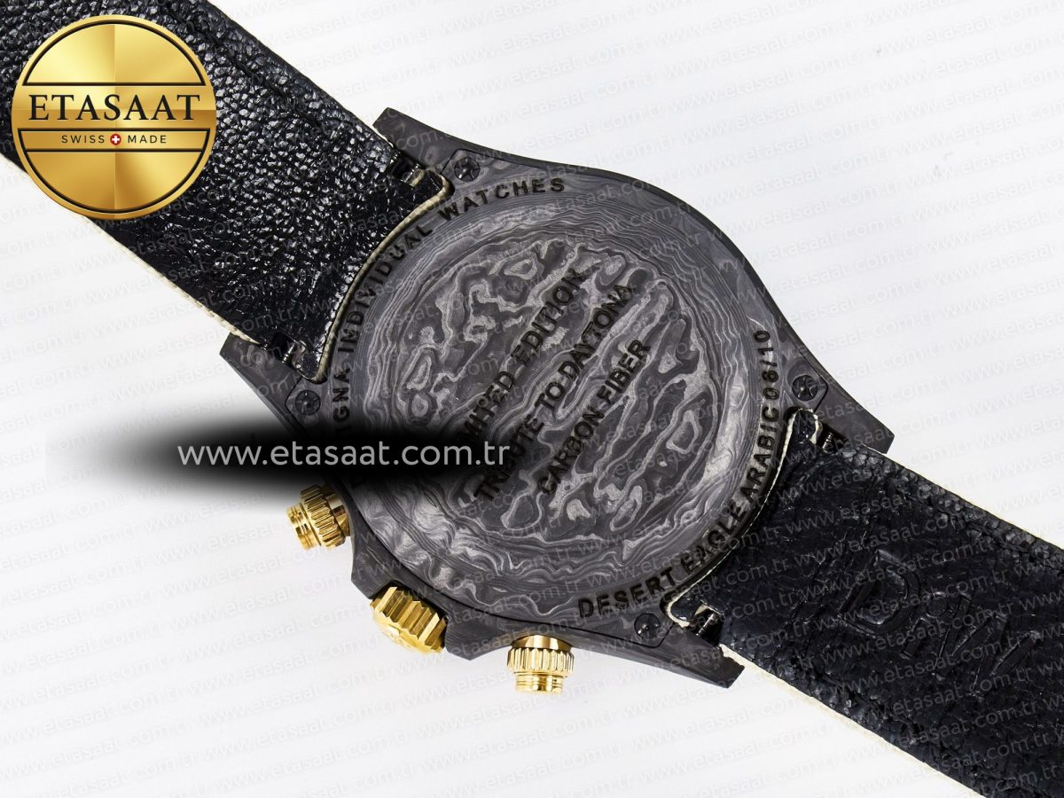 Daytona DIW Carbon Case DIWF Edition Cream/Brown Dial on White Nylon Strap A7750 - Görsel 18