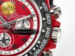 Daytona DIW Carbon DIWF 1:1 Best Edition Red Dial on Gray Nylon Strap SH7750 - Görsel 12