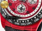 Daytona DIW Carbon DIWF 1:1 Best Edition Red Dial on Gray Nylon Strap SH7750 - Görsel 13