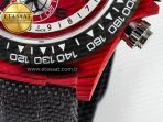 Daytona DIW Carbon DIWF 1:1 Best Edition Red Dial on Gray Nylon Strap SH7750 - Görsel 14
