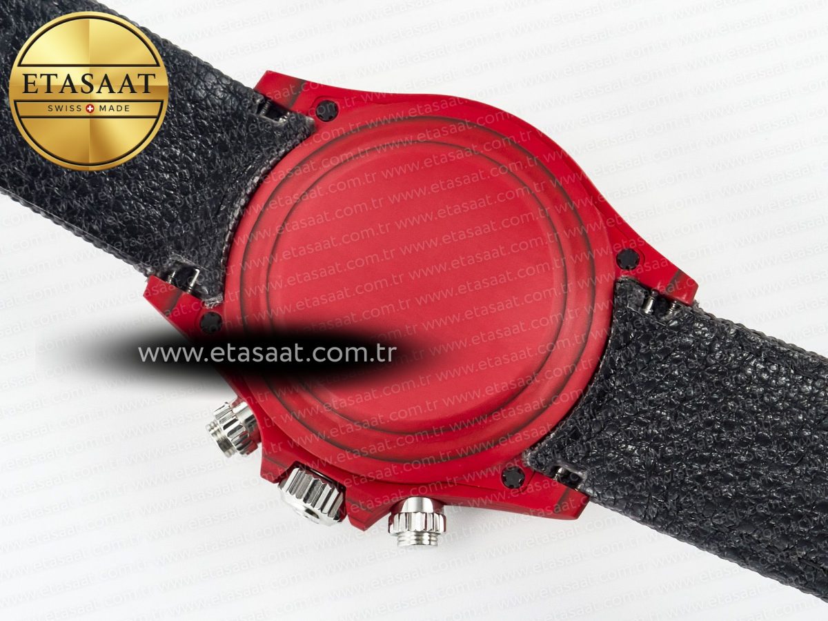 Daytona DIW Carbon DIWF 1:1 Best Edition Red Dial on Gray Nylon Strap SH7750 - Görsel 18