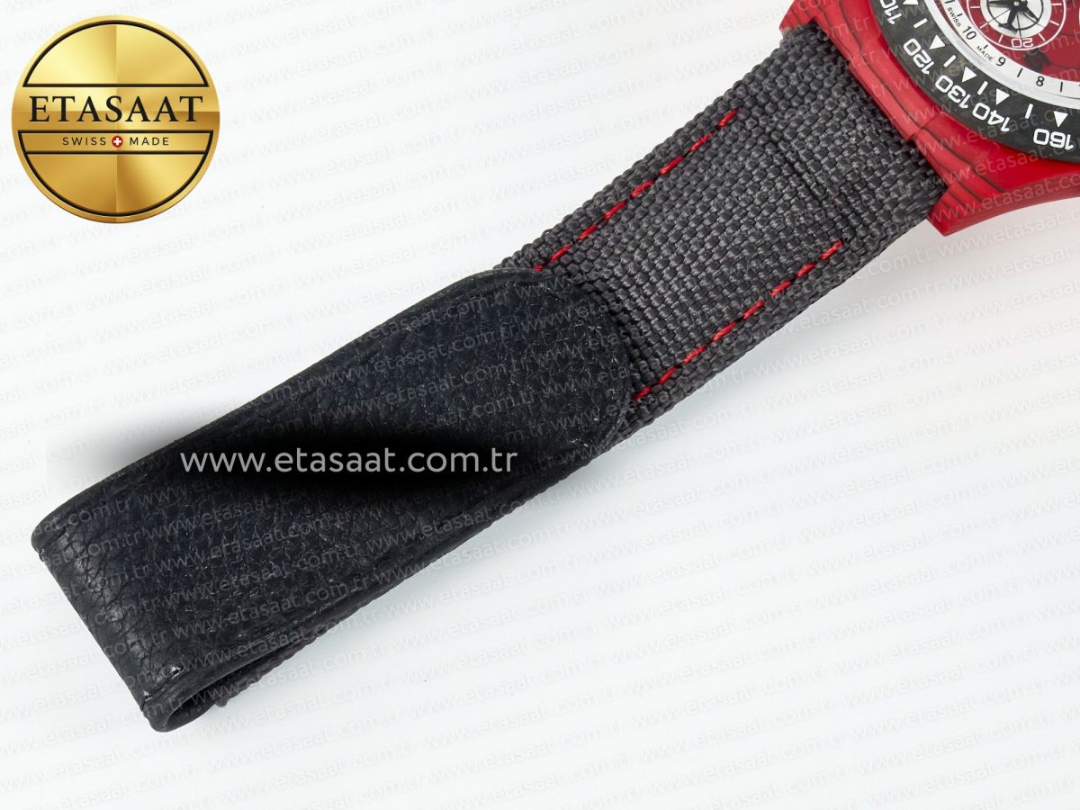 Daytona DIW Carbon DIWF 1:1 Best Edition Red Dial on Gray Nylon Strap SH7750 - Görsel 22