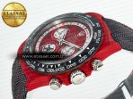Daytona DIW Carbon DIWF 1:1 Best Edition Red Dial on Gray Nylon Strap SH7750 - Görsel 6