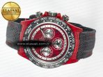 Daytona DIW Carbon DIWF 1:1 Best Edition Red Dial on Gray Nylon Strap SH7750 - Görsel 9