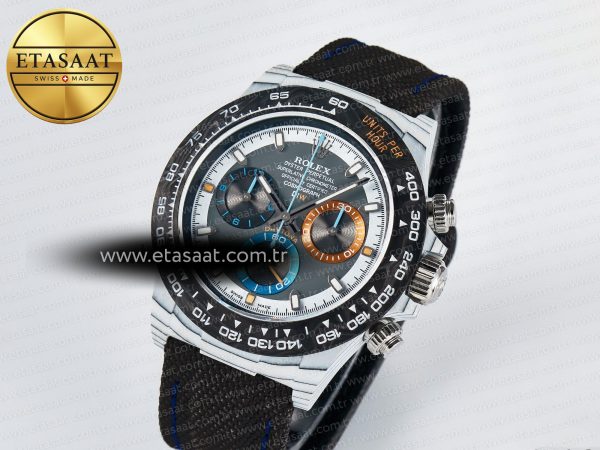 Daytona DIW Carbon N6F 1:1 Best Edition Gray Dial on Black Nylon Strap SA4130