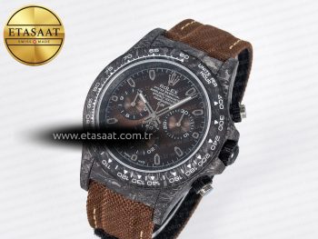Daytona DIW Carbon/SS Case and Bezel DIWF Edition Brown Dial on Brown Nylon Strap A7750