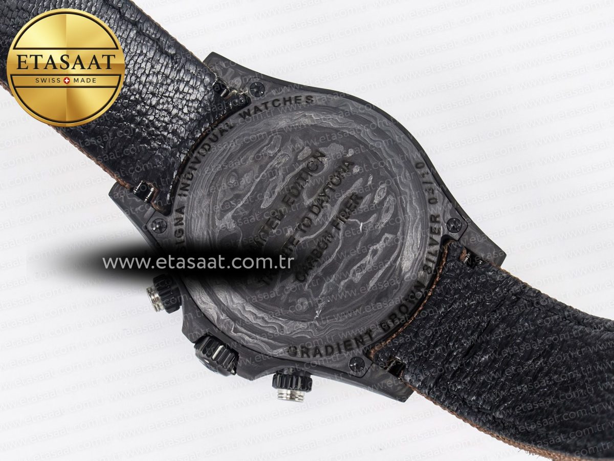 Daytona DIW Carbon/SS Case and Bezel DIWF Edition Brown Dial on Brown Nylon Strap A7750 - Görsel 18