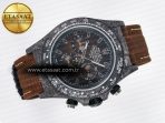 Daytona DIW Carbon/SS Case and Bezel DIWF Edition Brown Dial on Brown Nylon Strap A7750 - Görsel 8