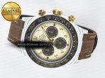Daytona DIW “DESERT EAGLE” White Carbon DIWF 1:1 Best Edition Cream/Brown Dial on Brown Nylon Strap SH4130 - Görsel 9