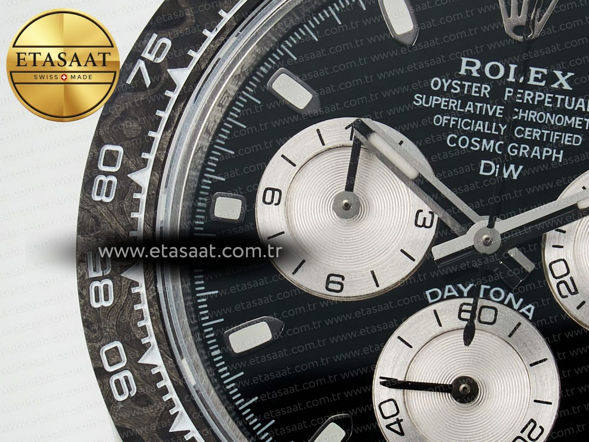 Daytona DIW White Carbon Case N6F Edition Black/White Dial on Black Nylon Strap A4130 - Görsel 10