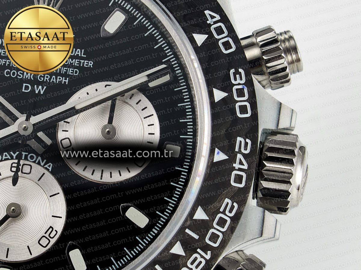 Daytona DIW White Carbon Case N6F Edition Black/White Dial on Black Nylon Strap A4130 - Görsel 12