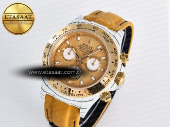 Daytona DIW White Carbon Case YG Bezel DIWF Edition YG Dial on Brown Leather Strap A7750