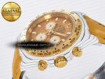 Daytona DIW White Carbon Case YG Bezel DIWF Edition YG Dial on Brown Leather Strap A7750 - Görsel 6