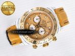 Daytona DIW White Carbon Case YG Bezel DIWF Edition YG Dial on Brown Leather Strap A7750 - Görsel 8