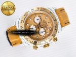Daytona DIW White Carbon Case YG Bezel DIWF Edition YG Dial on Brown Leather Strap A7750 - Görsel 8