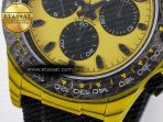 Daytona DIW Yellow Carbon Case DIWF Edition Black/White Dial on Black Nylon Strap A7750 - Görsel 13