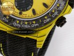 Daytona DIW Yellow Carbon Case DIWF Edition Black/White Dial on Black Nylon Strap A7750 - Görsel 14