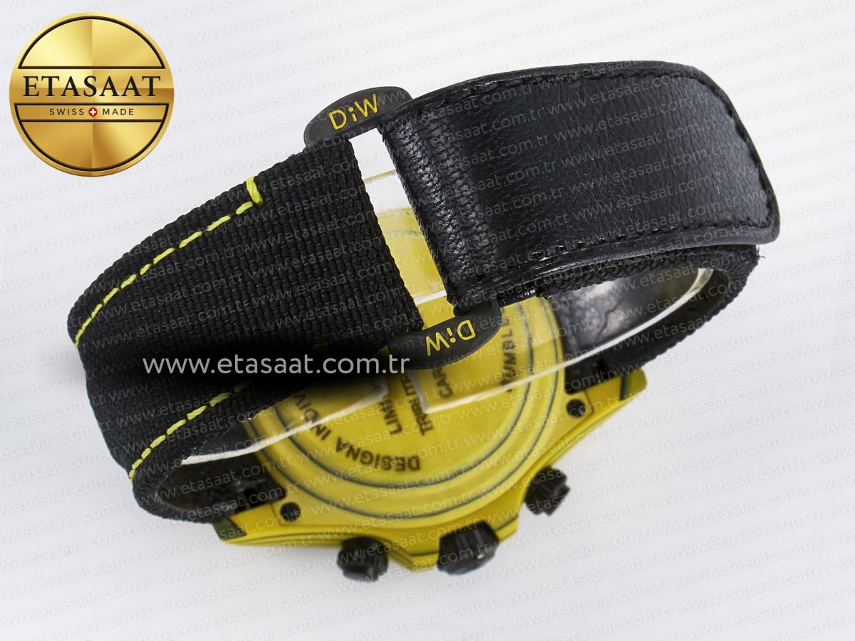 Daytona DIW Yellow Carbon Case DIWF Edition Black/White Dial on Black Nylon Strap A7750 - Görsel 17