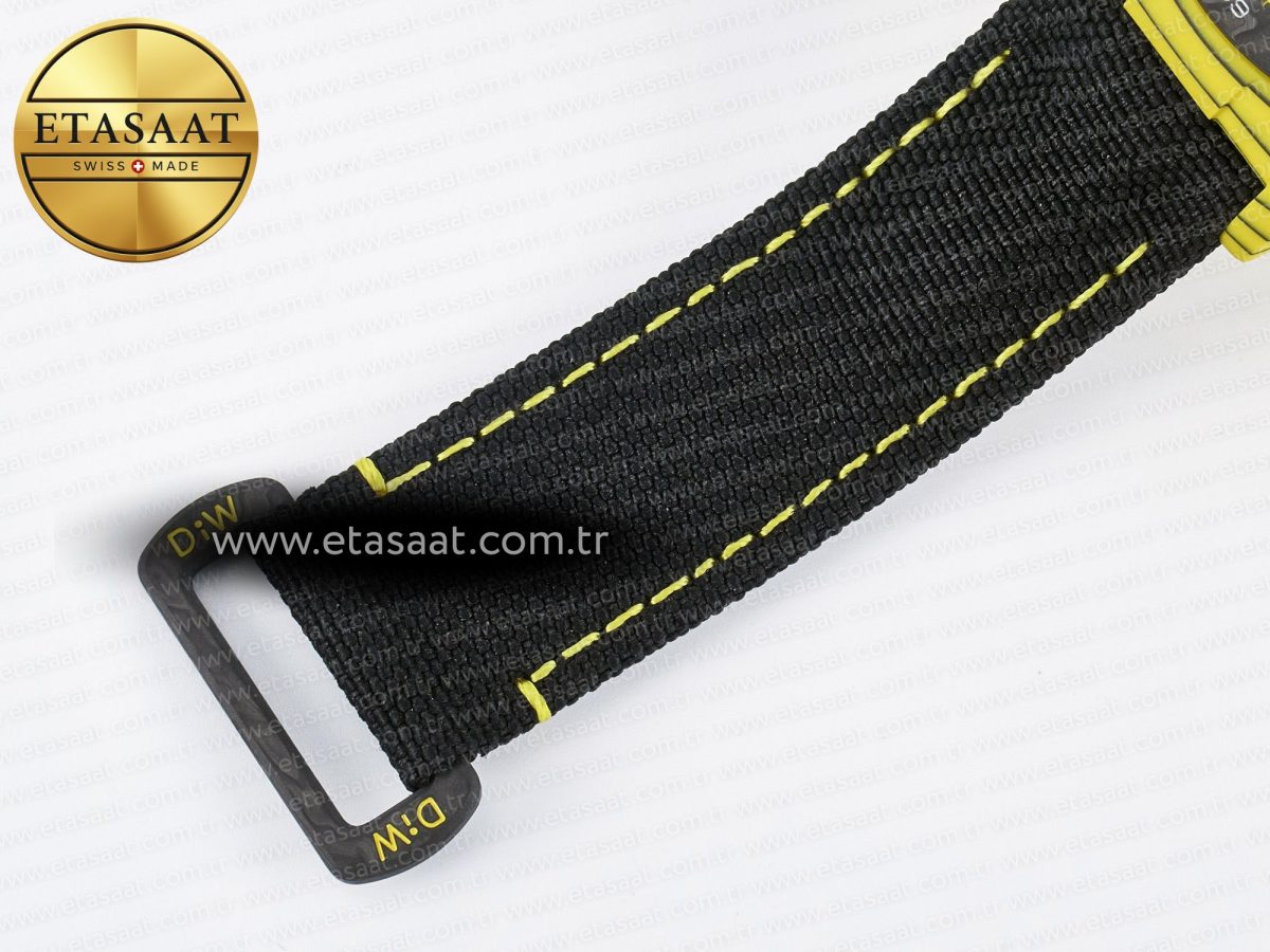 Daytona DIW Yellow Carbon Case DIWF Edition Black/White Dial on Black Nylon Strap A7750 - Görsel 21