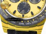 Daytona DIW Yellow Carbon N6F 1:1 Best Edition Yellow/Black Dial on Black Nylon Strap SA4130 V2 - Görsel 13