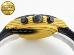 Daytona DIW Yellow Carbon N6F 1:1 Best Edition Yellow/Black Dial on Black Nylon Strap SA4130 V2 - Görsel 16