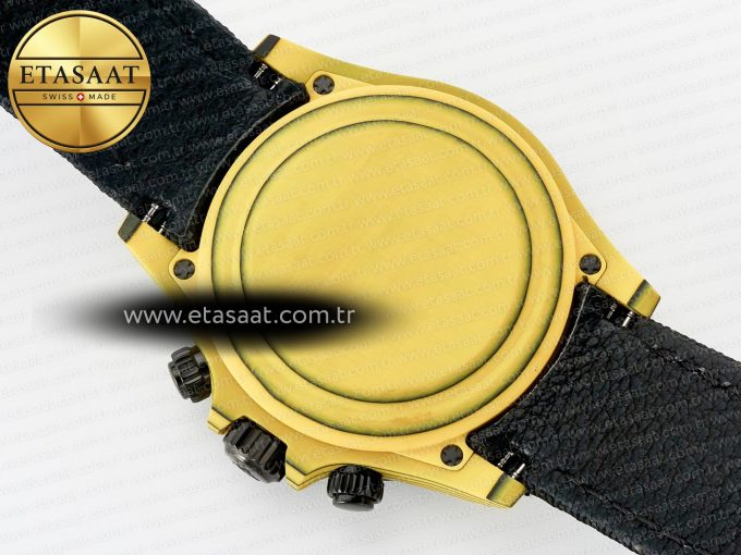 Daytona DIW Yellow Carbon N6F 1:1 Best Edition Yellow/Black Dial on Black Nylon Strap SA4130 V2 - Görsel 18