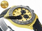 Daytona DIW Yellow Carbon N6F 1:1 Best Edition Yellow/Black Dial on Black Nylon Strap SA4130 V2 - Görsel 7