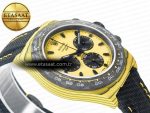 Daytona DIW Yellow Carbon N6F 1:1 Best Edition Yellow/Black Dial on Black Nylon Strap SA4130 V2 - Görsel 7