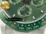 Daytona Green Ceramic Bezel Noob Best Edition Green Dial on SS Oyster Bracelet SA4130 - Görsel 12