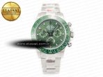 Daytona Green Ceramic Bezel Noob Best Edition Green Dial on SS Oyster Bracelet SA4130 - Görsel 3