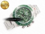 Daytona Green Ceramic Bezel Noob Best Edition Green Dial on SS Oyster Bracelet SA4130 - Görsel 8
