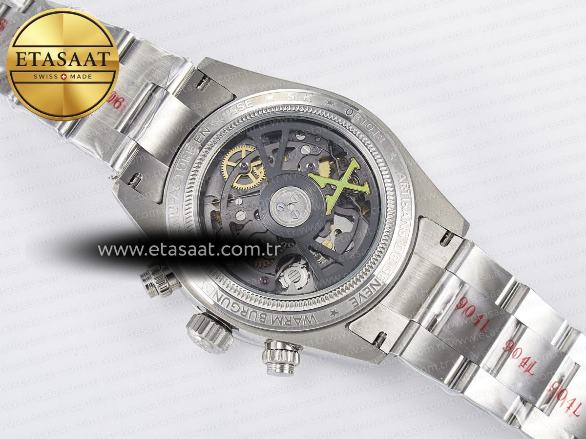 Daytona SS ADGF Best Edition White Skeleton Dial on SS Bracelet SA4130 - Görsel 18