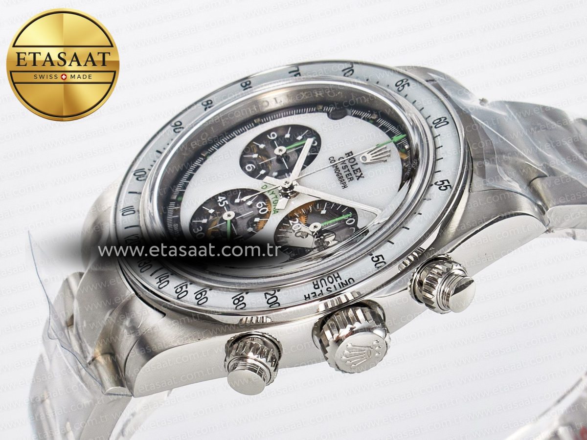 Daytona SS ADGF Best Edition White Skeleton Dial on SS Bracelet SA4130 - Görsel 6