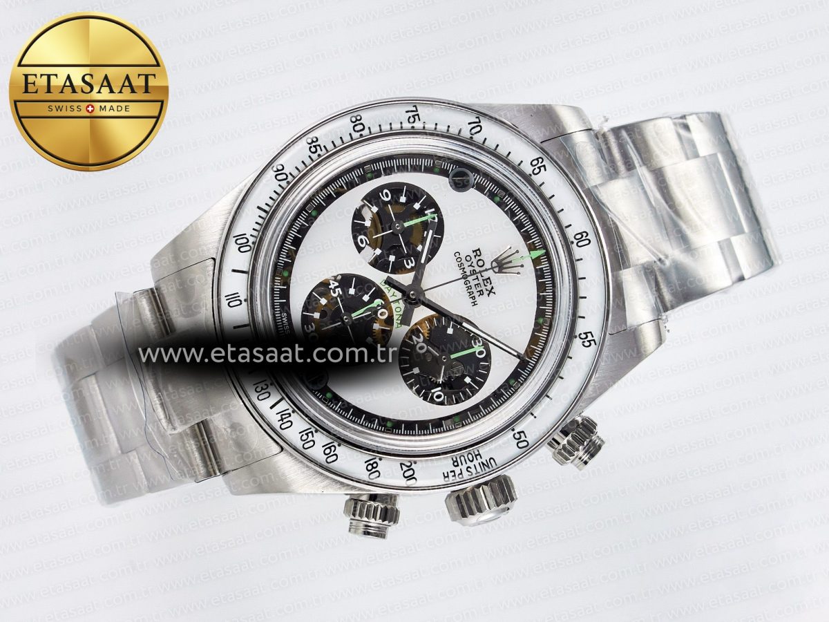 Daytona SS ADGF Best Edition White Skeleton Dial on SS Bracelet SA4130 - Görsel 8