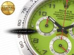 Daytona SS Bezel Noob Best Edition Green Dial Numbers Markers on SS Oyster Bracelet SA4130 - Görsel 11