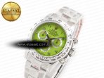 Daytona SS Bezel Noob Best Edition Green Dial Numbers Markers on SS Oyster Bracelet SA4130 - Görsel 2