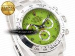 Daytona SS Bezel Noob Best Edition Green Dial Numbers Markers on SS Oyster Bracelet SA4130 - Görsel 5