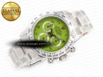 Daytona SS Bezel Noob Best Edition Green Dial Numbers Markers on SS Oyster Bracelet SA4130 - Görsel 8