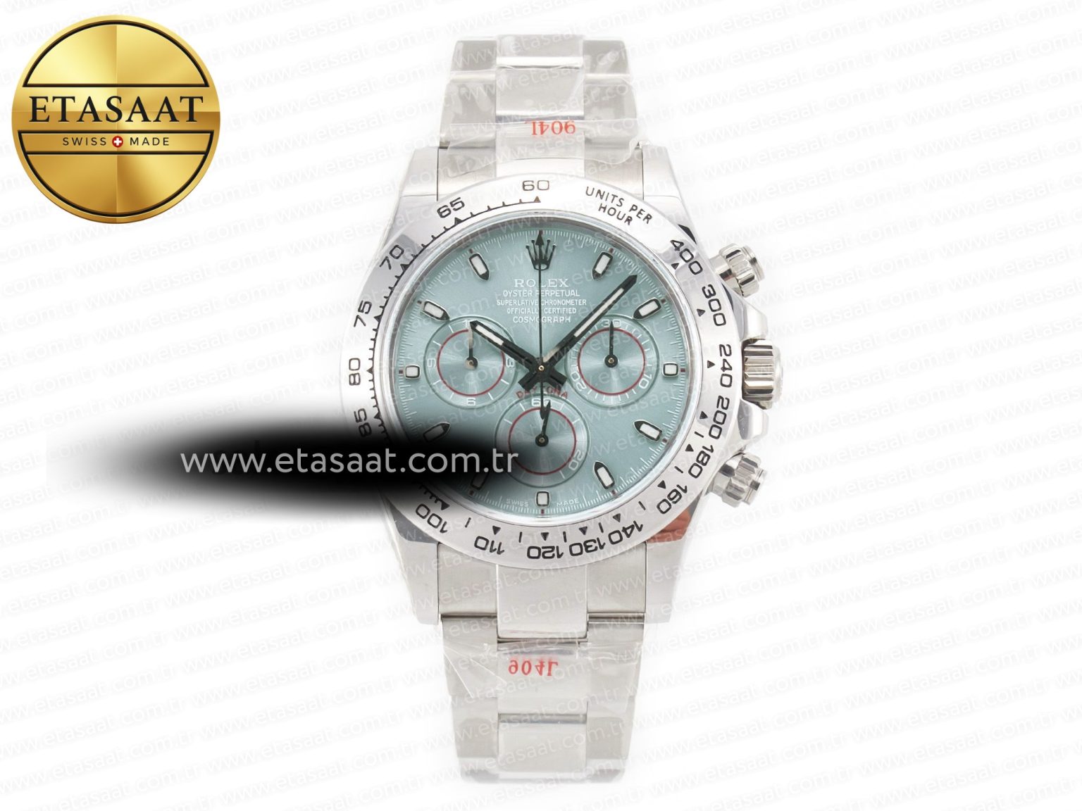 Daytona SS Bezel Noob Best Edition Ice Blue Dial on SS Oyster Bracelet SA4130 - Görsel 3