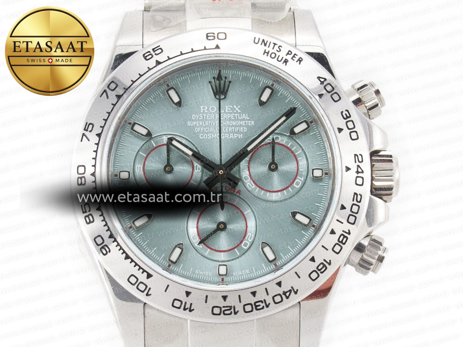 Daytona SS Bezel Noob Best Edition Ice Blue Dial on SS Oyster Bracelet SA4130 - Görsel 4