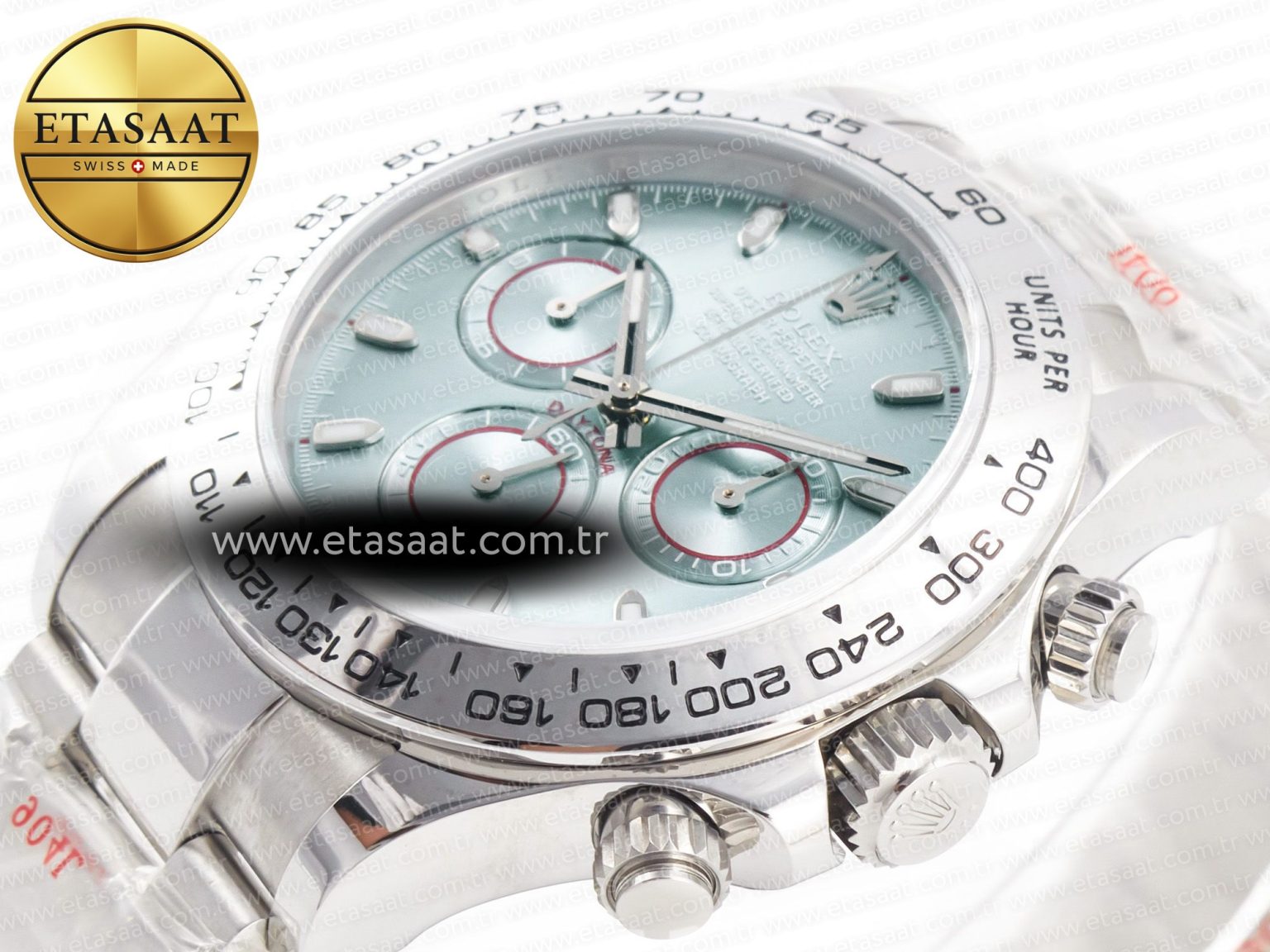 Daytona SS Bezel Noob Best Edition Ice Blue Dial on SS Oyster Bracelet SA4130 - Görsel 6