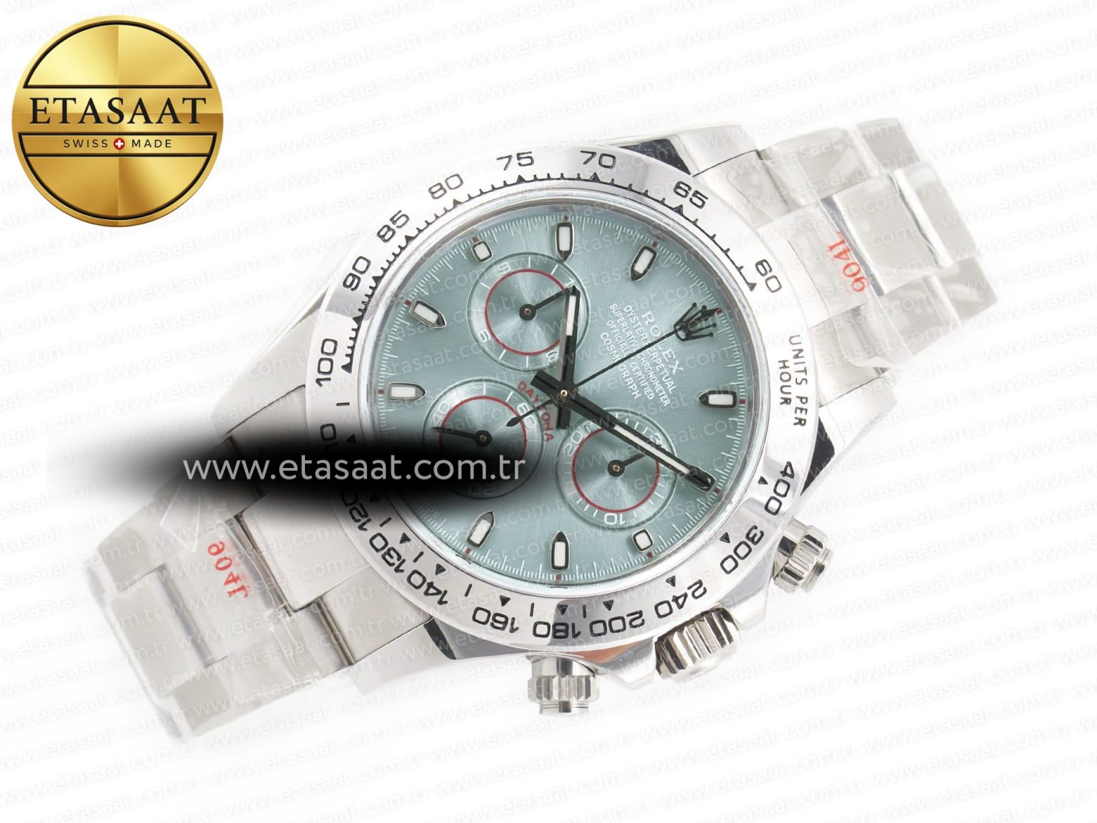 Daytona SS Bezel Noob Best Edition Ice Blue Dial on SS Oyster Bracelet SA4130 - Görsel 8