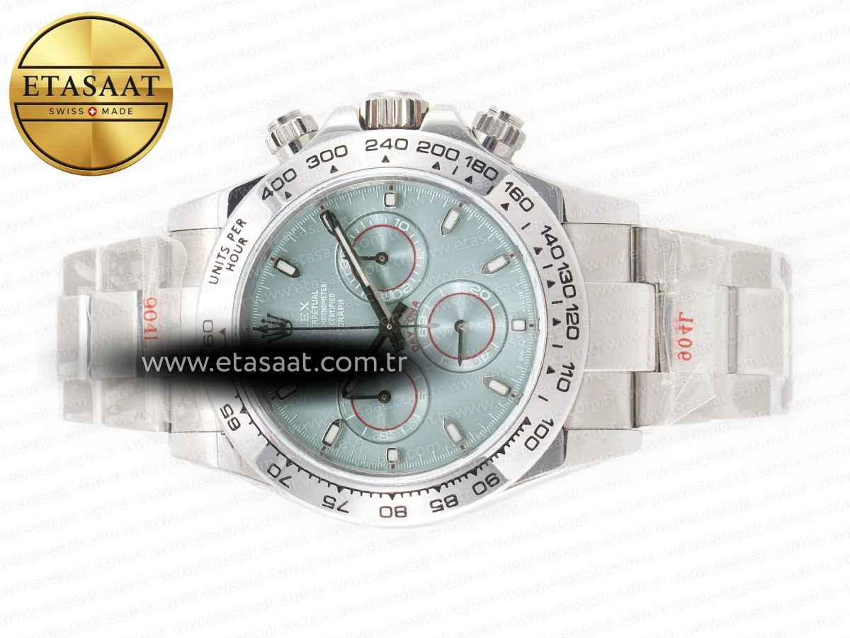 Daytona SS Bezel Noob Best Edition Ice Blue Dial on SS Oyster Bracelet SA4130 - Görsel 9