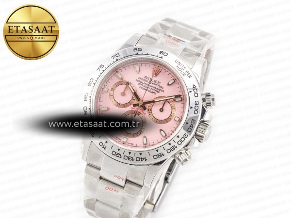 Daytona SS Bezel Noob Best Edition Pink Dial on SS Oyster Bracelet SA4130